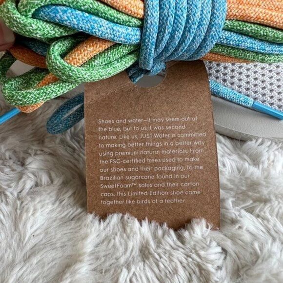 Allbirds x Just Water Women's White Tree Runner Sneakers Size 9 - Picture 10 of 11